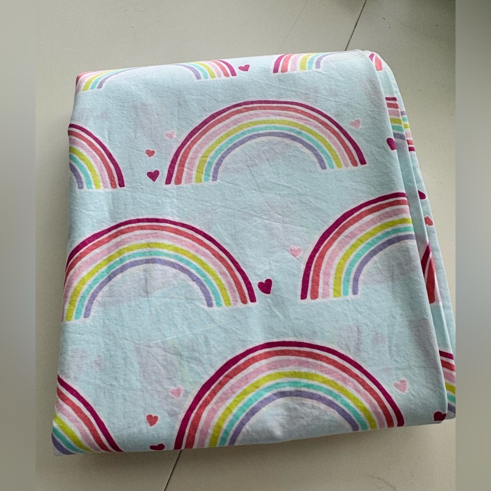 Pottery Barn Kids rainbow duvet